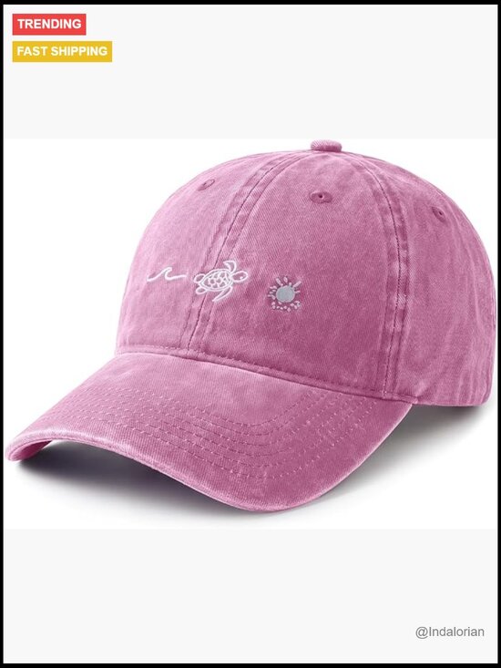 Sea Turtle Graphic Baseball Cap Adjustable Cotton Sun Hat main image 5